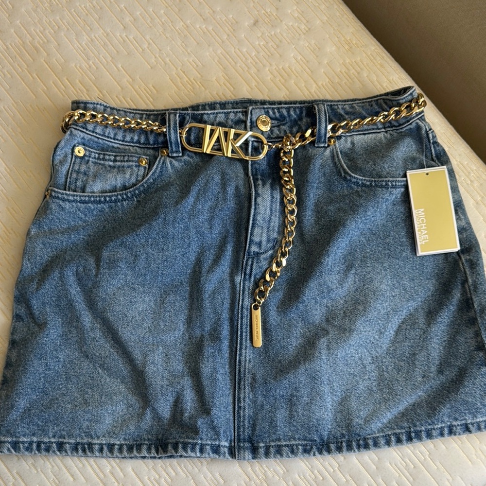 Michael Kors Blue  Mini Skirt Casual